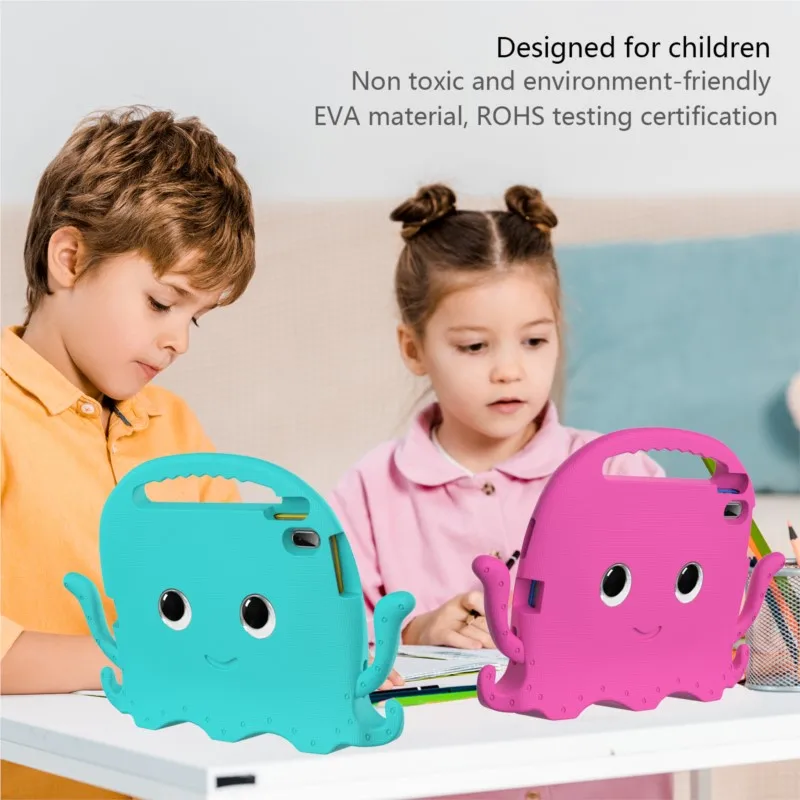 Octopuses EVA Kids Tablet Case - Durable & Fun Protective Cover