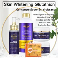 Ensemble de soins de la peau pour femmes AILKE Glutathione Bleaching, élimine les taches noires, le mélasma, l'hyperpigmentation, hydrate et unifie le teint. 1