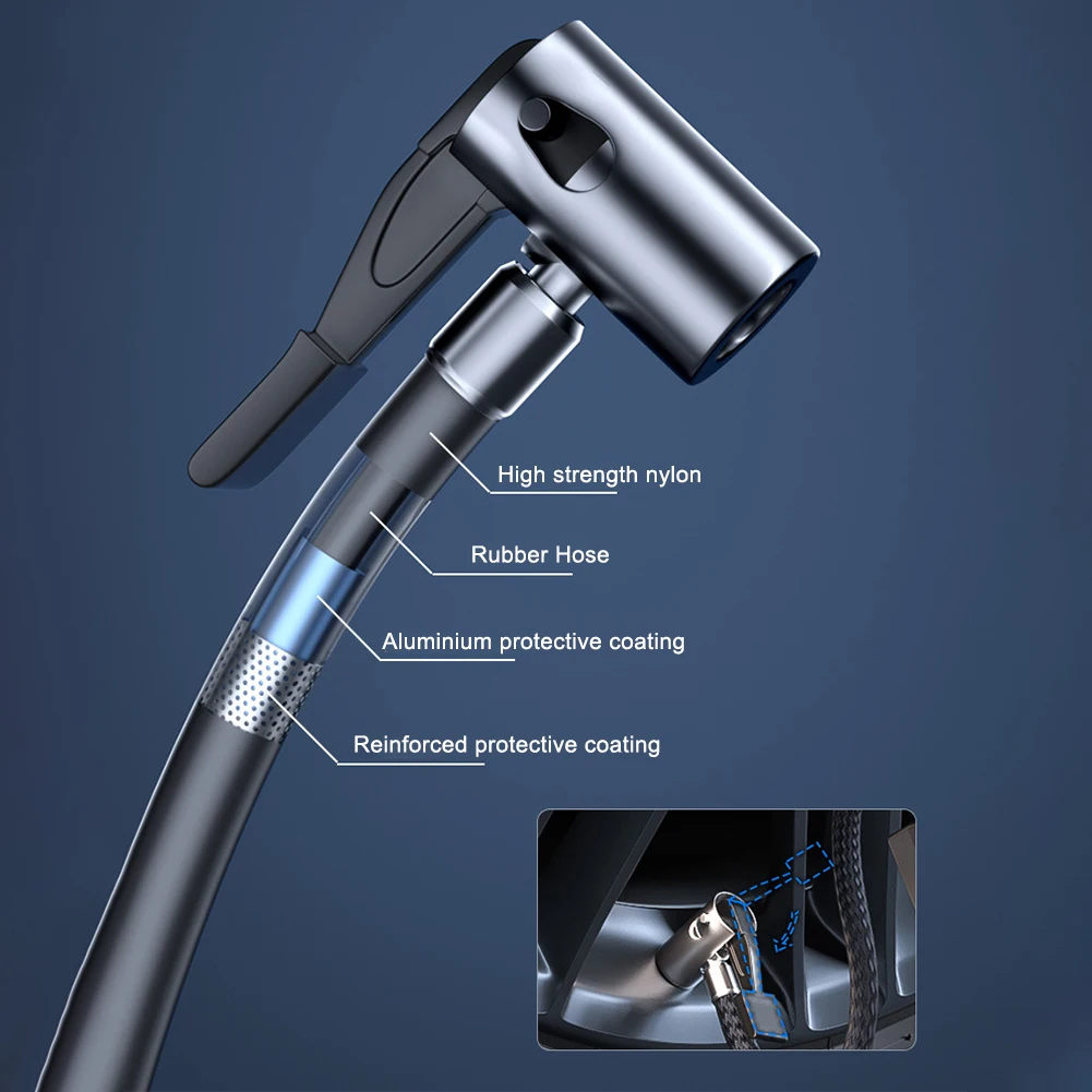 Car Vacuum Cleaner Cordless Tyre Inflator LED Lighting Portable Vacuum Cleaner Rechargeable Air Compressor 4 in 1 Strong Suction vacuum cleaner handheld vacuum cleaner wireless vacuum cleaner portable vacuum cleaner