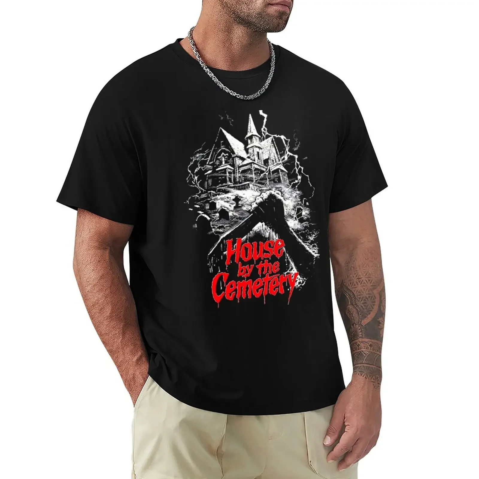 

House by the Cemetery (Transparent) T-Shirt summer clothes sports fans mens graphic t-shirts pack