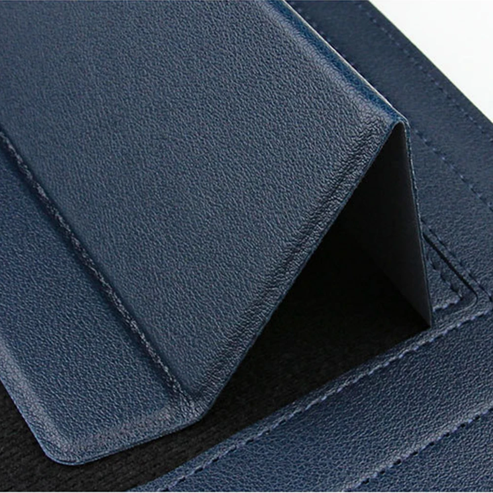 Custom Name Leather 14 Inch Laptop Bag Set Large Capacity Mouse Usb Storage Bag