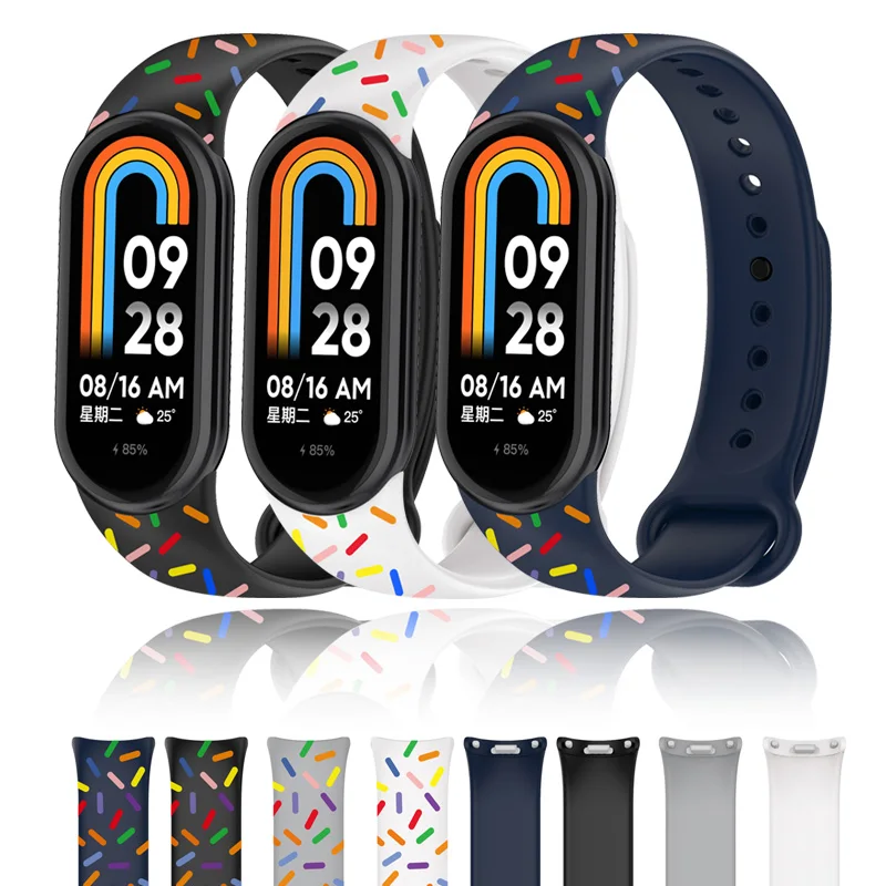 

Silicone Strap for Xiaomi Mi Band 8 Wristband Pride Edition Straps Bracelet Replacement Correa MiBand 8 Smartwatch Accessories