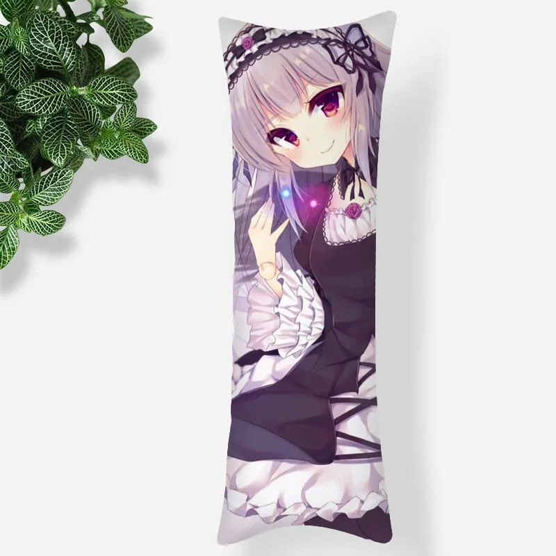 

35x100cm Rozen Maiden PEACH-PIT Body Pillow Case 3D Double-Side Print Satin Smooth Soft Fabric Pillow Cover For Boys Girl 07