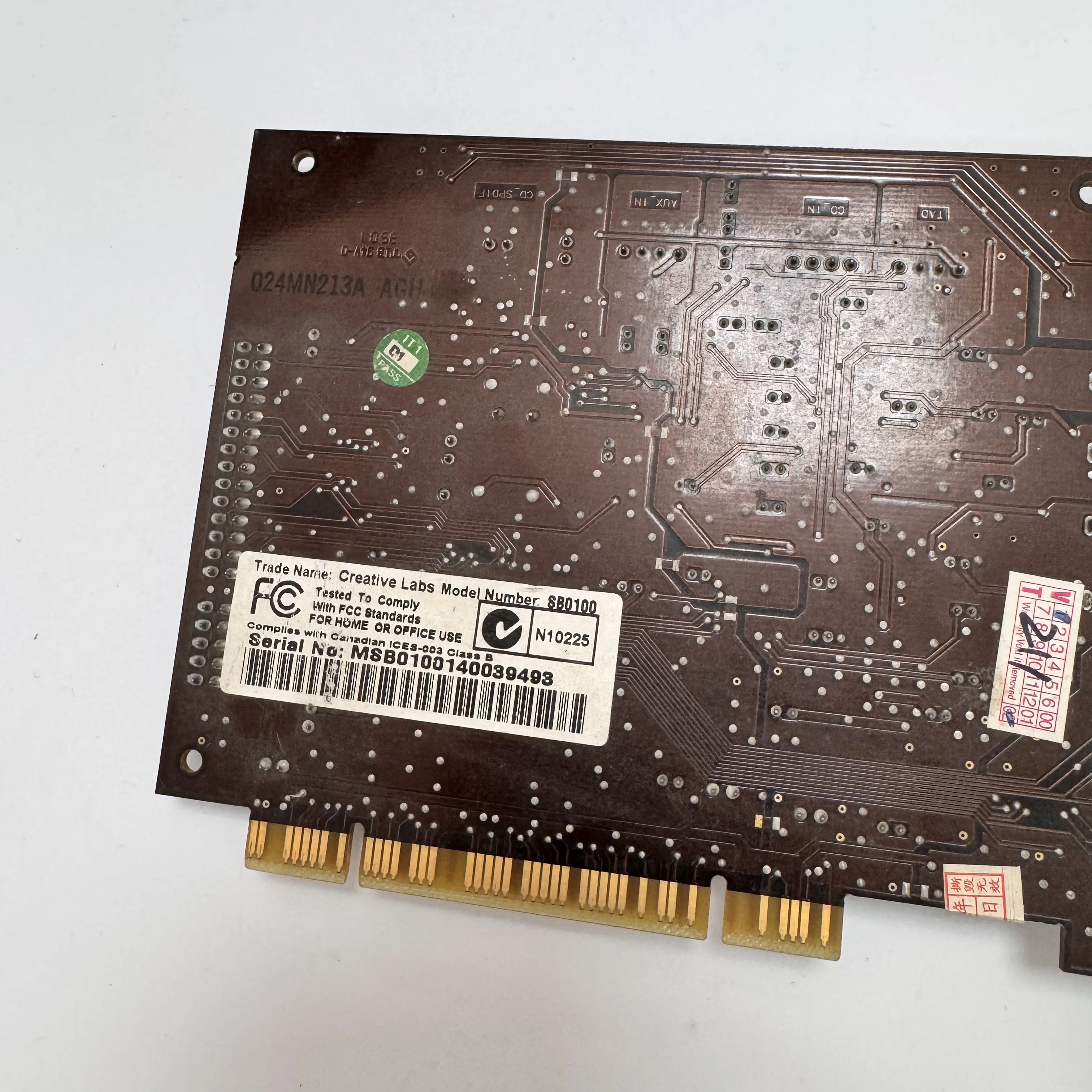 ONKYO WAVIO SE-80PCI 스테레오 하이파이 사운드 카드 듀얼 RCA 로터스 헤드(라인 인/라인 아웃) 48kHz