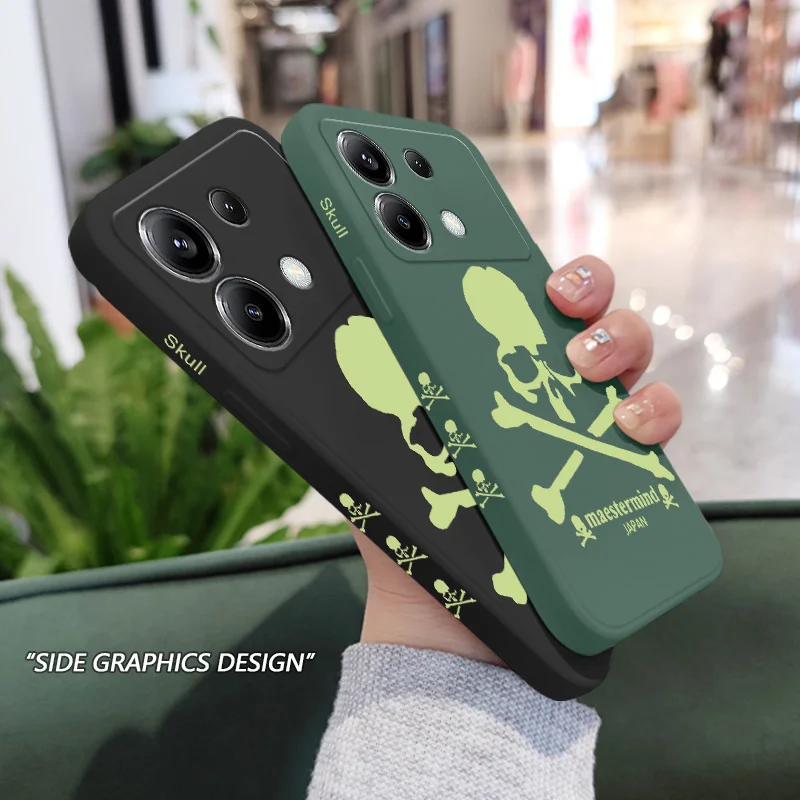 Luminous Skull Design Silicone Phone Case