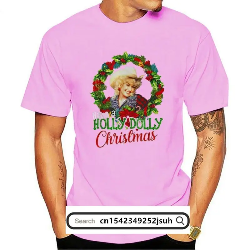 

New Dolly Parton Have A Holly Doly Christmas Holiday Nice Gift T Shirt Men Women Top Christmas Gifts Tee Shirt