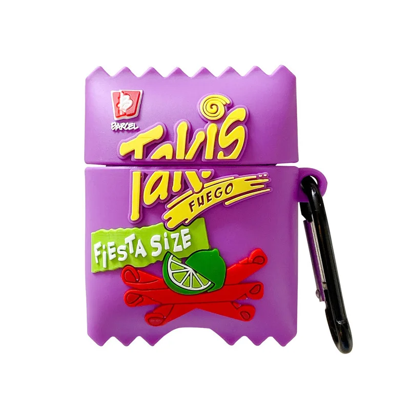 For Airpods Pro 2 Case 2022,Takis Purple Potato Chips Case With Keychain For Airpods 3 Case,Silicone Cover For Airpods Pro Case