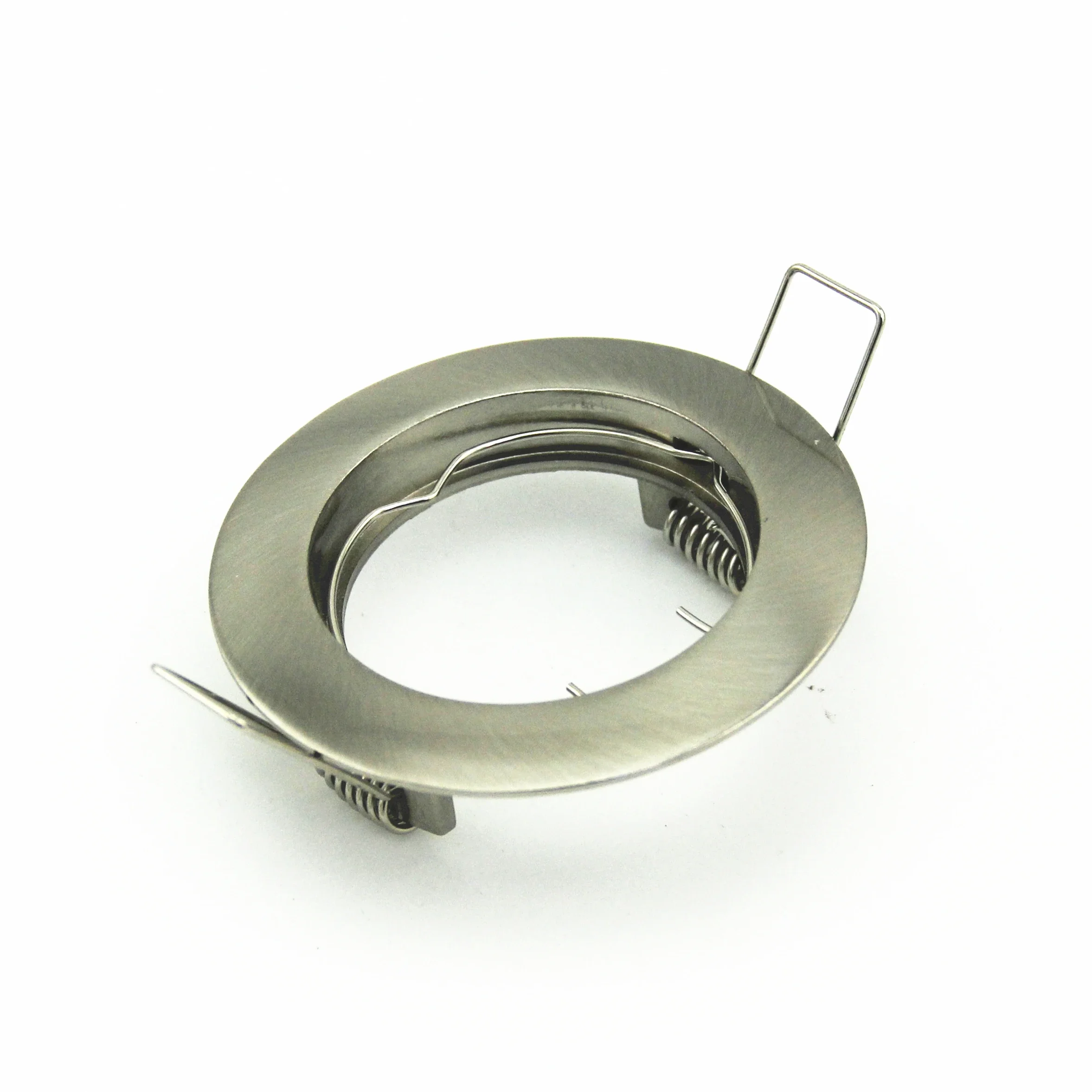 Description Picture 2 of item2/6/12PCS Round Style Zinc Alloy MR16 Gu10 Ceiling Spotlight Recessed Down Light Fixture with Satin Nickel Color for Home Decor