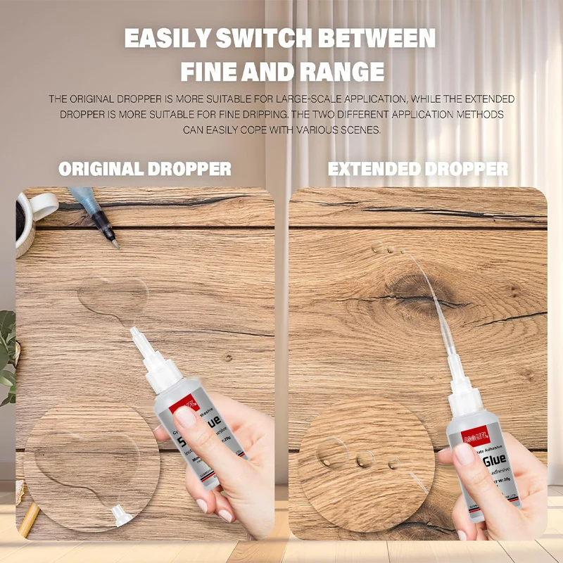 1-3pcs502 Super Glue Instant Quick-drying Cyanoacrylate Adhesive Leather Rubber Wood Metal Strong Bond Liquid Glue Tool 2