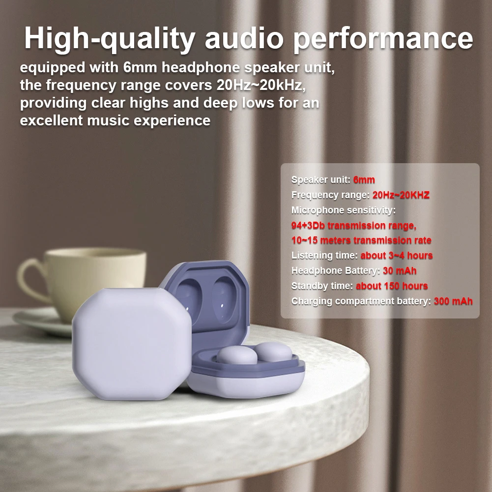 Wireless Earbuds Ear Buds with Charging Case BT Headphones for Phone Tablet Laptop Sports