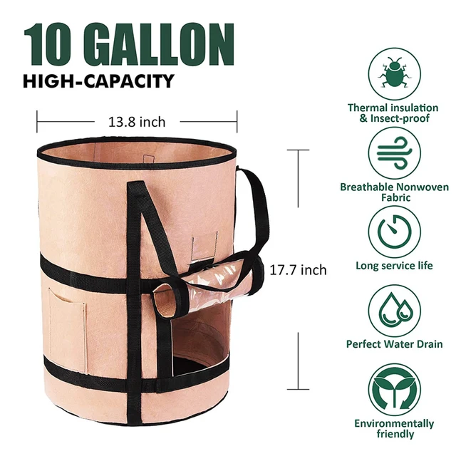 Megvastagodott, Nem Szőtt Burgonya Növekedési Gag Farm Zöldség Ültetési Táska Kiváló Minőségű Kerti Szerszámok Park Accesorries Virágcserepek - Image 6