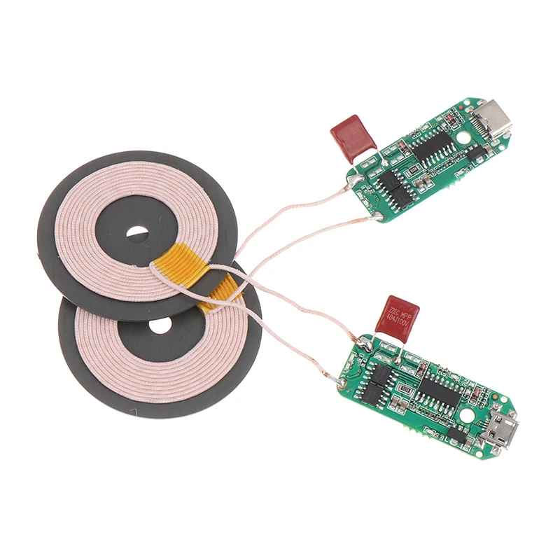 10/15W Fast Wireless Charger Module Micro Type-C Universal Mobile Phone Transmitter PCBA Circuit Board Coil DIY