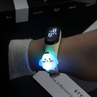 Flash Light LED Children Watches for Girls Sports Luminous Bracelet Waterproof Digital Women Clock Kids Toy Watch Boys 1