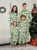 New Christmas Look Santa Tree Allover Print Family Matching Outfits Women Men Boys Girls Clothing Sets Xmas Pajamas Set Soft Pjs 1