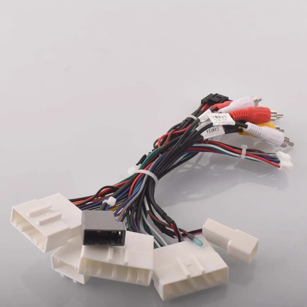 자동차 라디오 스테레오 배선 하네스 케이블 어댑터 안드로이드 16pin For Nissan Juke Altima Sunny Teana Qashqai Xtrail Tiida bluebird