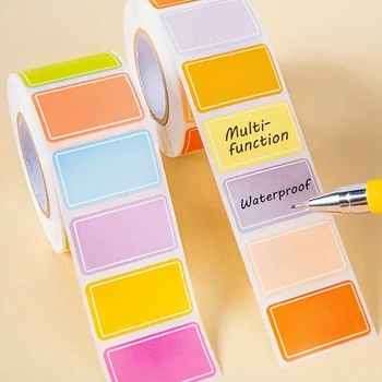 500 fogli di etichette multicolori, etichette impermeabili, etichette per indice, etichette autoadesive per classificazione, articoli per ufficio