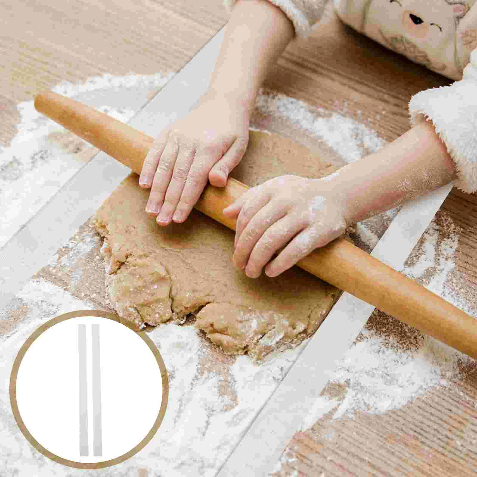 

Cookie Balance Rulers Dough Thickness Measuring Rulers Dough Levelers Gummy Baking Biscuit Leveler Guide Sticks Kit