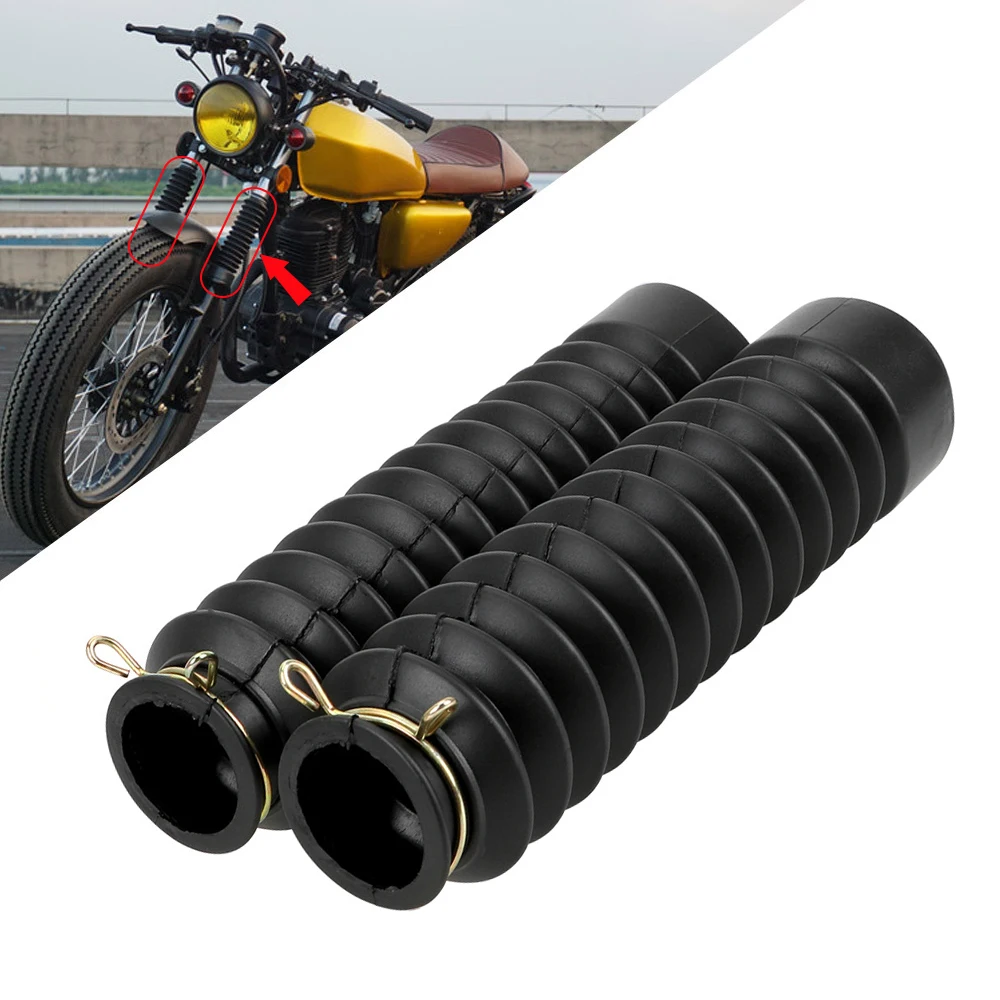 

2Pcs Motorcycle Front Fork Cover Gaiters Gators Boot Shock Protector Dust Guard For Motorcycle Motocross Off Road Pit Dirt Bike