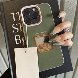 Elegant Retro Oil Painting Couple Design Soft Phone Case Cover - iPhone 15 Plus (1)
