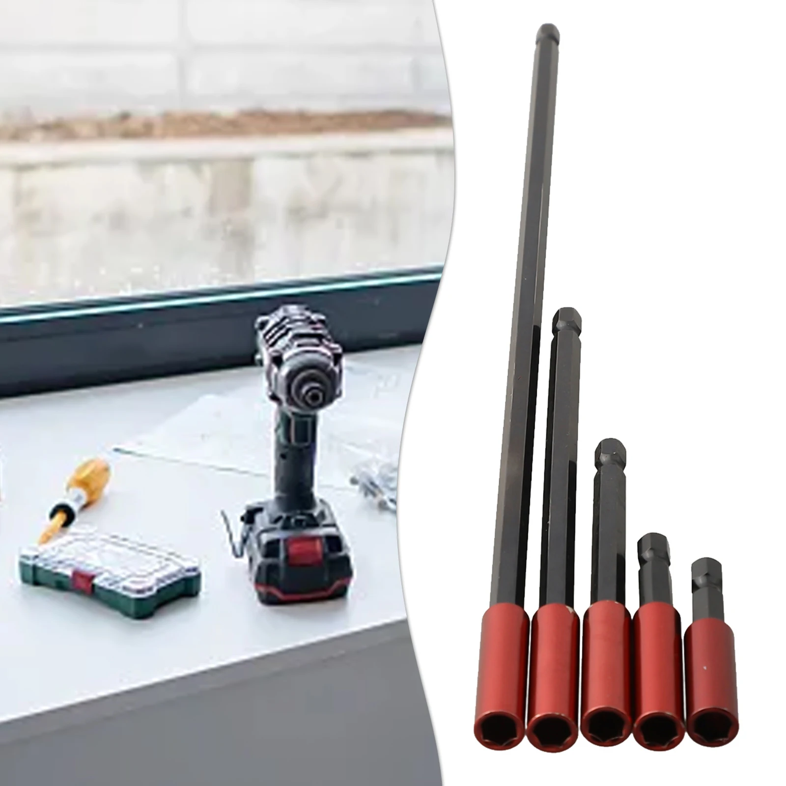 

Screw Bits Extension Rod Quick Change Bit 1/4 Inch Shank Screwdriver Tip Holder Power Tool Replacement Accessories Power Drills
