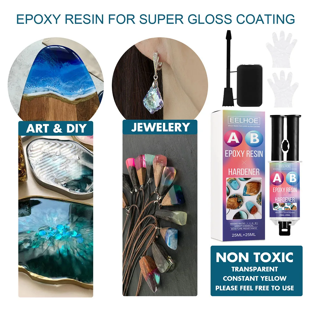DIY Jewelry Crystal AB Glue Quick-Drying Household Repair Wood Adhesive Epoxy Resin Glue Multifunction Tools