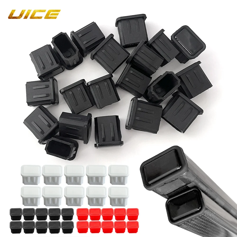 10pcs Set Ice Hockey Stick End Cap Rubber End Plug Hockey Accessories Adult Ice Stick Accessory hockey stick grip hockey stick extension