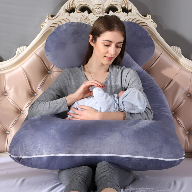 Pregnancy Pillow U-shaped Cotton Nursing Pad Sleeping for Pregnant Women