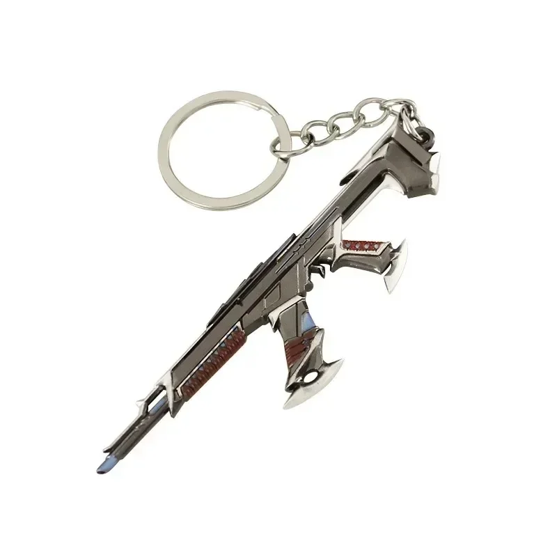 New 9cm Valorant Kuronami No Yaiba Vandal Melee Hoodlum Metal Model Samurai Sword Weapon Model Keychain Decoration Gifts Toy Kid 6