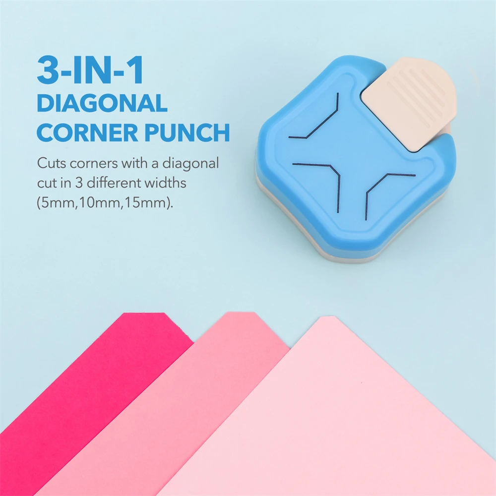 Three-in-one multi-angle round corner device edge press paper cut embossing manual Diy cutter