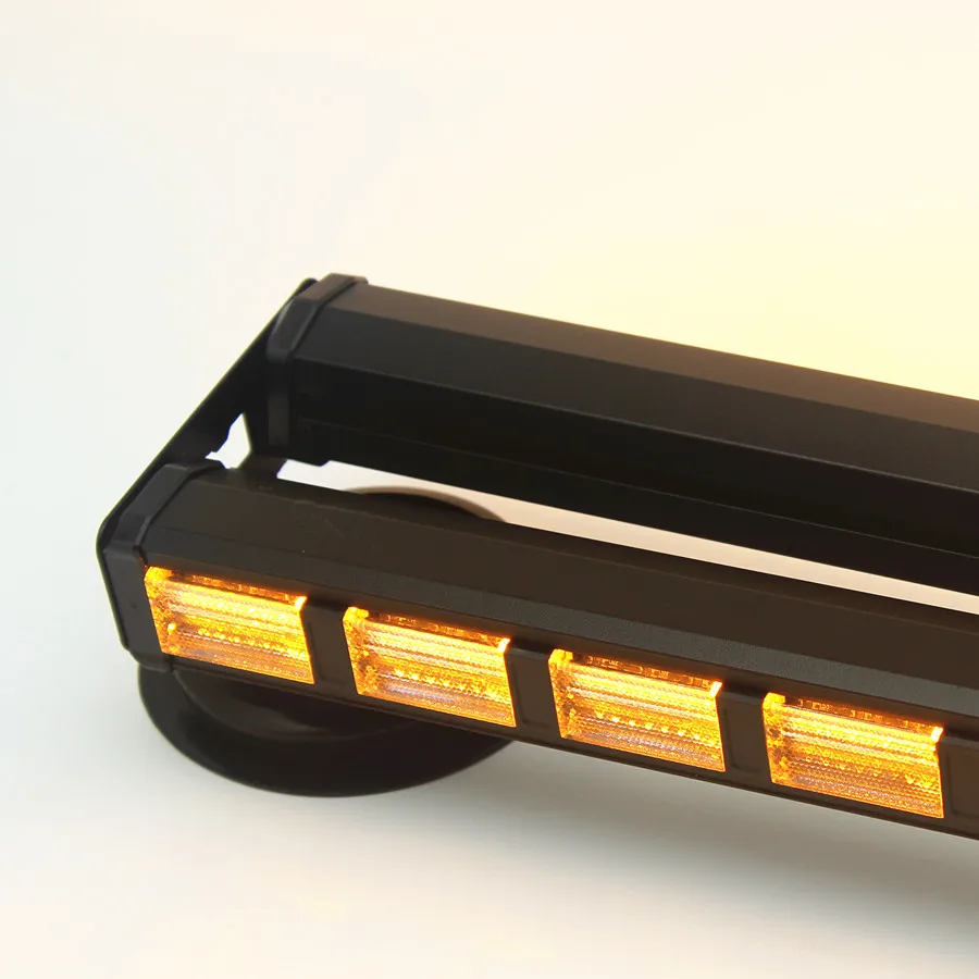 LED Light Bar Double Row Car Flash Middle Net Light Led Car Warning Ceiling Bumper Light Work Signal