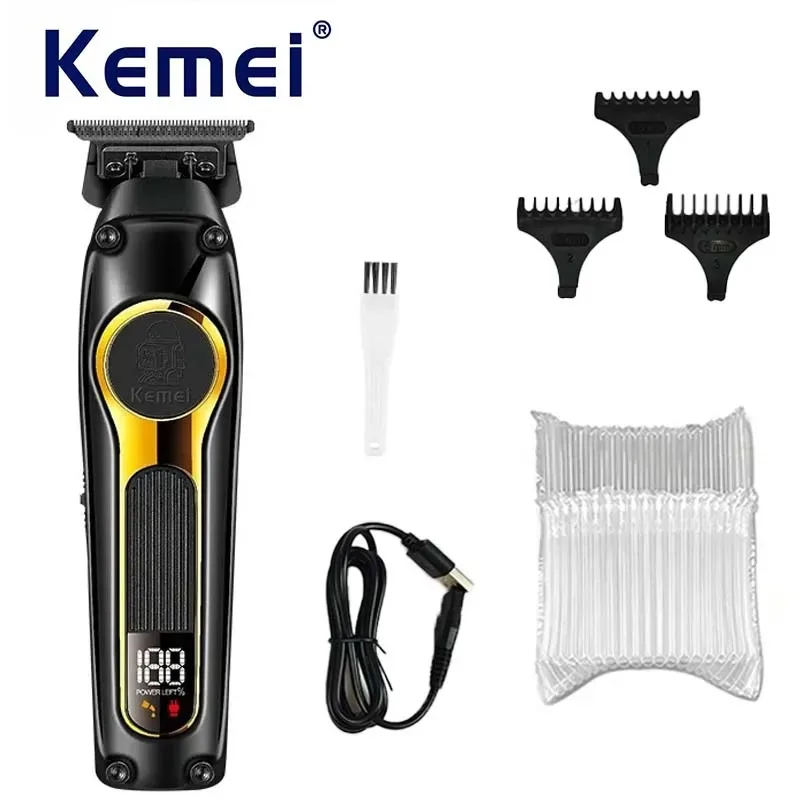 KEMEI プロ仕様 バリカン 9000rpm DLCブレード KEMEI プロ仕様 バリカン 9000rpm DLCブレード Kemei-プロの男性