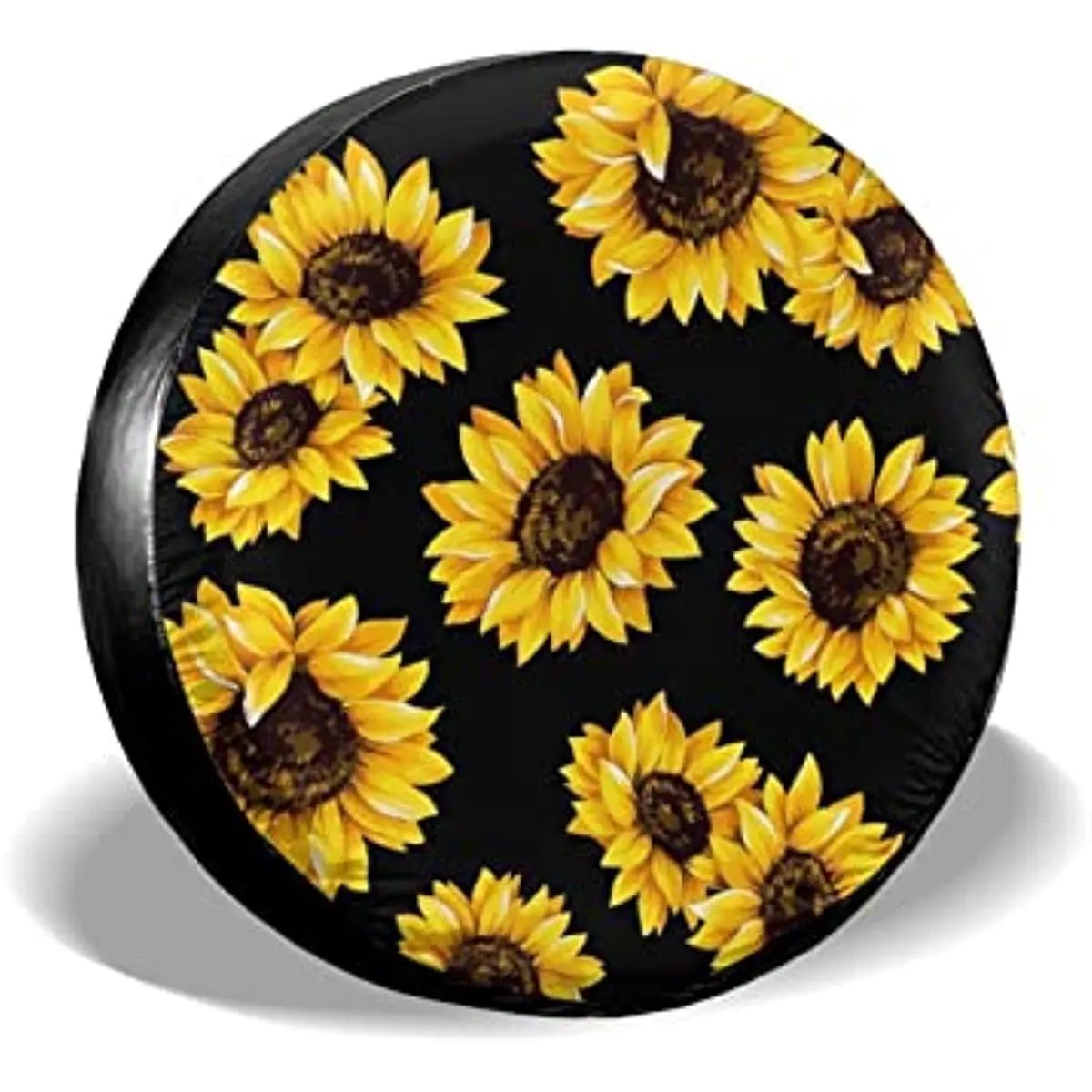 

Sunflower Spare Tire Cover Waterproof Dust-Proof Universal Wheel Tire Covers Fit for Trailer Rv SUV Truck Camper Accessories