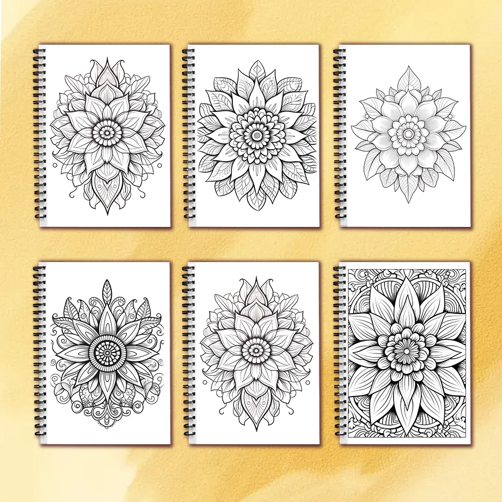 Spiral Coloring book -30 Sheets adult coloring book, 11.3 x 8.3 inches, 100g thick paper, drawing book, homecoming holiday gift 4