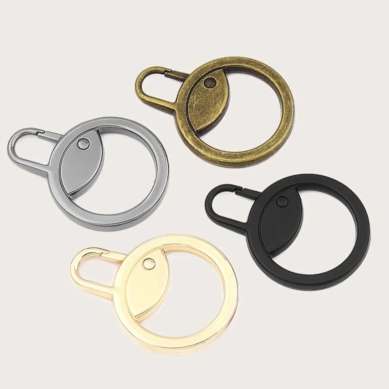 1pc-detachable zipper-easy to install, no tools required, metal small hole design with random colors