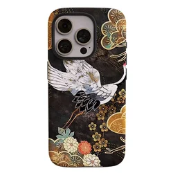 Red - Crowned Crane 2 - in - 1 Protective Phone Case for Vivo S30 Pro mini (Jing004)