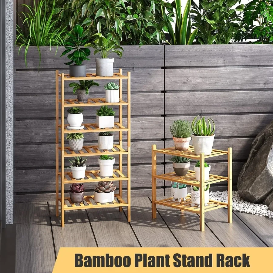 6Tier Small Shoe Rack for Entryway Stackable Heavy Duty MultiFunction Bamboo Free Standing Shoe Racks for Bedroom Hallway Close