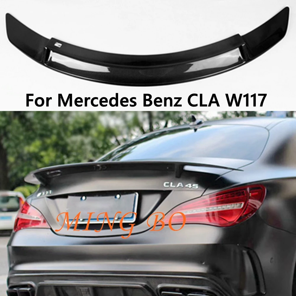 

For Mercedes-Benz CLA W117 C117 RT Style Carbon Fiber Rear Spoiler Trunk Wing 2013-2019 FRP Forged carbon