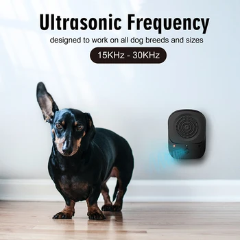 Ultrasonic Dog Barking Stop Device 4 Level Stop Barking Training Device Dog Barking Control Devices for Small Medium Large Dogs 5