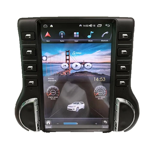 

Автомагнитола для Jeep Wrangler 3 JK 12,1-2011, 2017 дюйма, Android, мультимедийный видеоплеер с GPS-навигацией