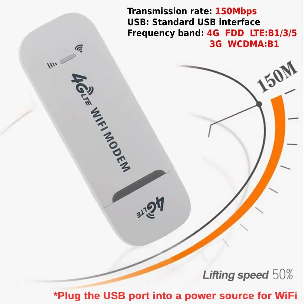 Wireless LTE WiFi Router 4G SIM Card Portable 150Mbps USB Modem Stick Dongle Office 1-10 PCS