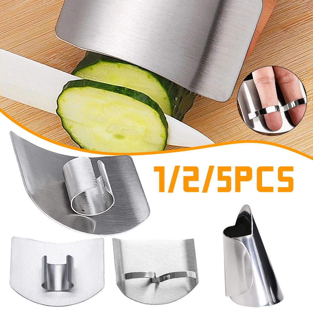 Stainless Steel Finger Protector Anti-cut Finger Guard Safe Vegetable Cutting Hand Protecter Kitchen Gadgets Kitchen Accessories