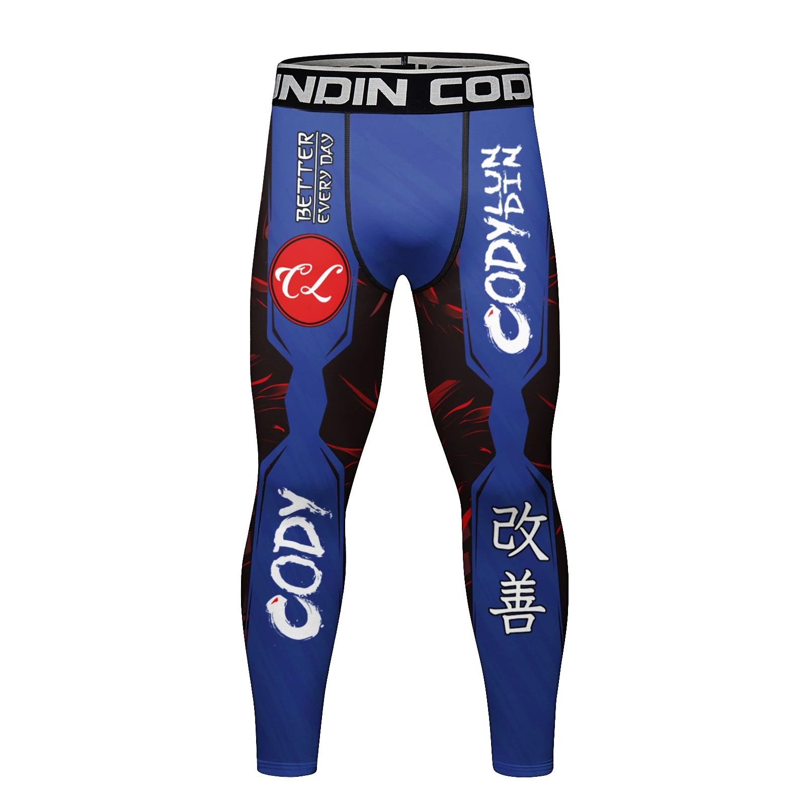Cody Lundin BJJ MMA Fighting Tight Pants For Men Outdoor Cycling Jogger Running Fitness Leggings With Personalized Digital Print 6