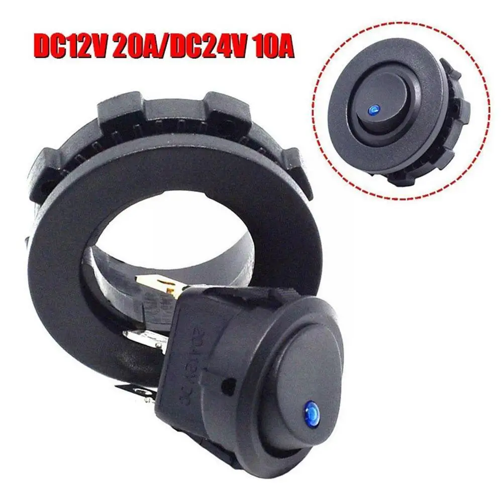   LED ġ ڵ Ʈ Ʈ Ŀ SPST ġ,   Ʈ 3 Ȧ  On-Off 20A 12V O E4E3
