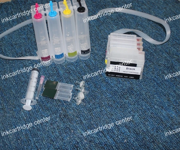 CISSPLAZA empty CISS With permanent chip compatible for HP 950 951 P950 XL 951XL for Officejet Pro 8100 8600 8610 8620 8680 8615