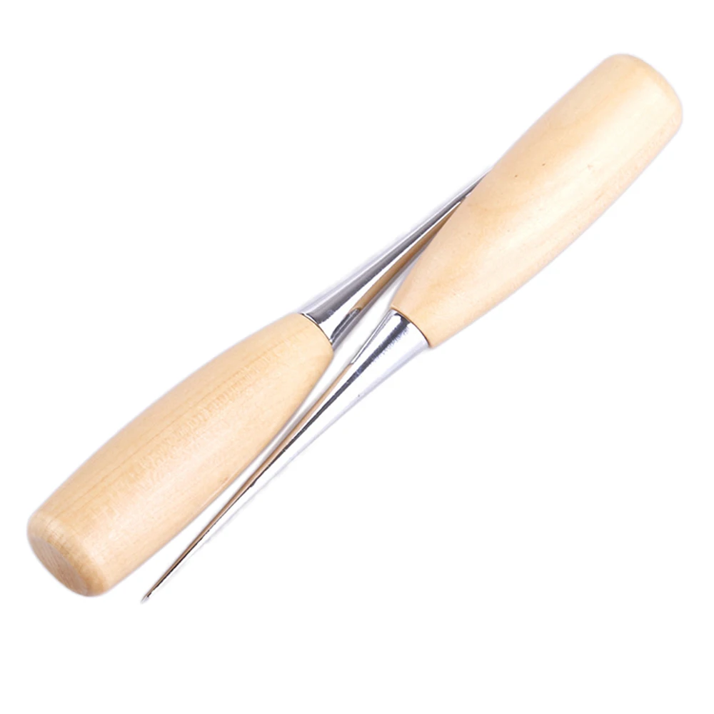 Wooden Handle Awls Leather Tent Sewing Awl Shoes Repair Tool Hand Stitcher Leather Craft Awl Punch Hole Tools leather hole puncher,leather punching awl,leather hole punch,leather punch tool