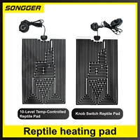 Tapis Chauffant Reptile 5-78W avec Thermostat 3 Niveaux pour Gecko Tortue Grenouille Araignée Plantes Chauffage Hiver Isolation 2