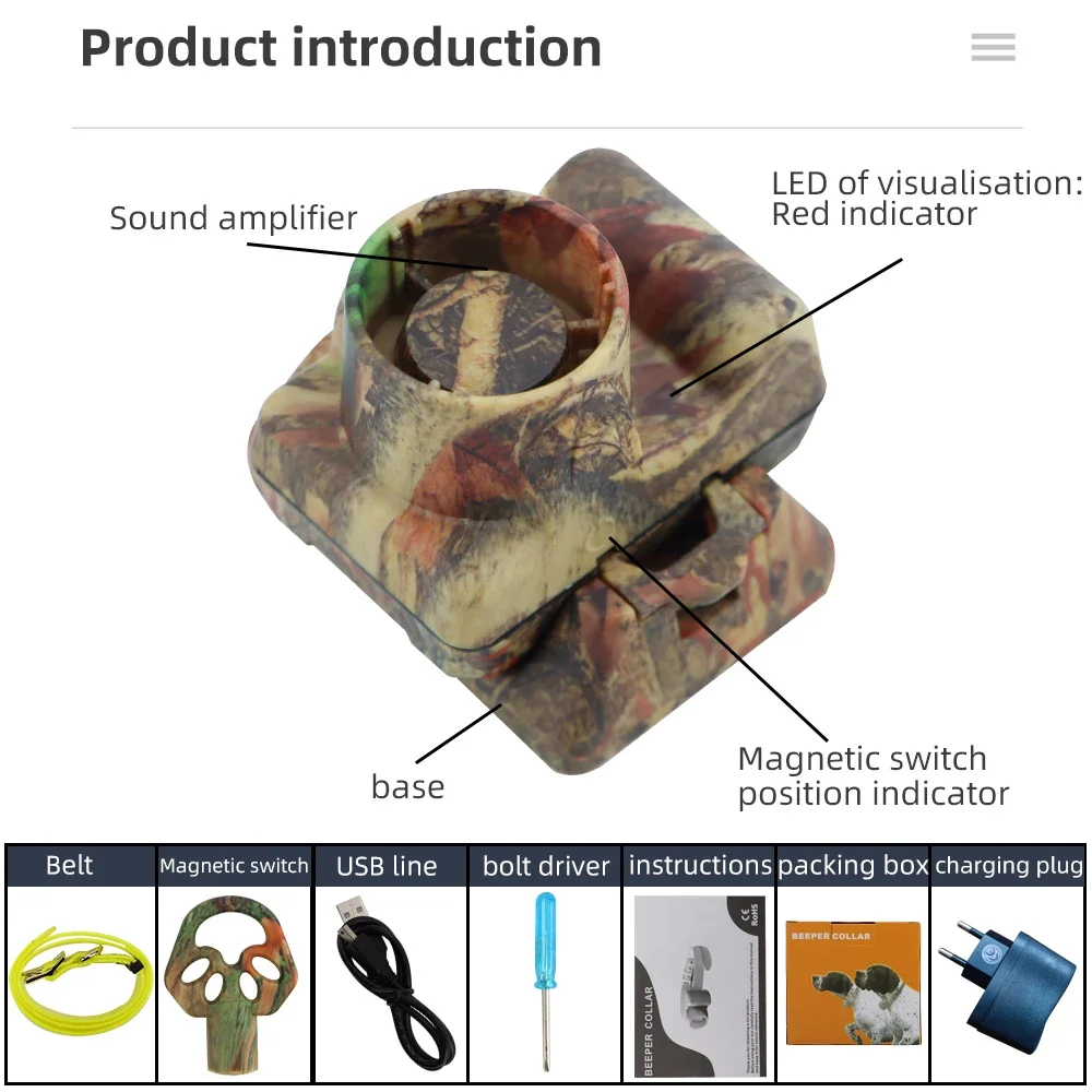 Rechargeable Dog Training Collar Beeper