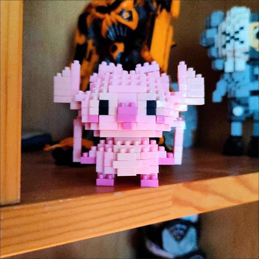 Disney Stitch Building Blocks Anime Kawaii Cartoon mini Action Children's Figures Blocks Bricks Assemble DIY Toys Gift for Kids 3
