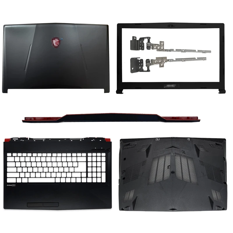 

Black Pop For MSI GL63 MS-16P4 Series Laptop LCD Back Cover/Front Bezel/Hinges/Hinge Cover/Palmrest/Bottom Case