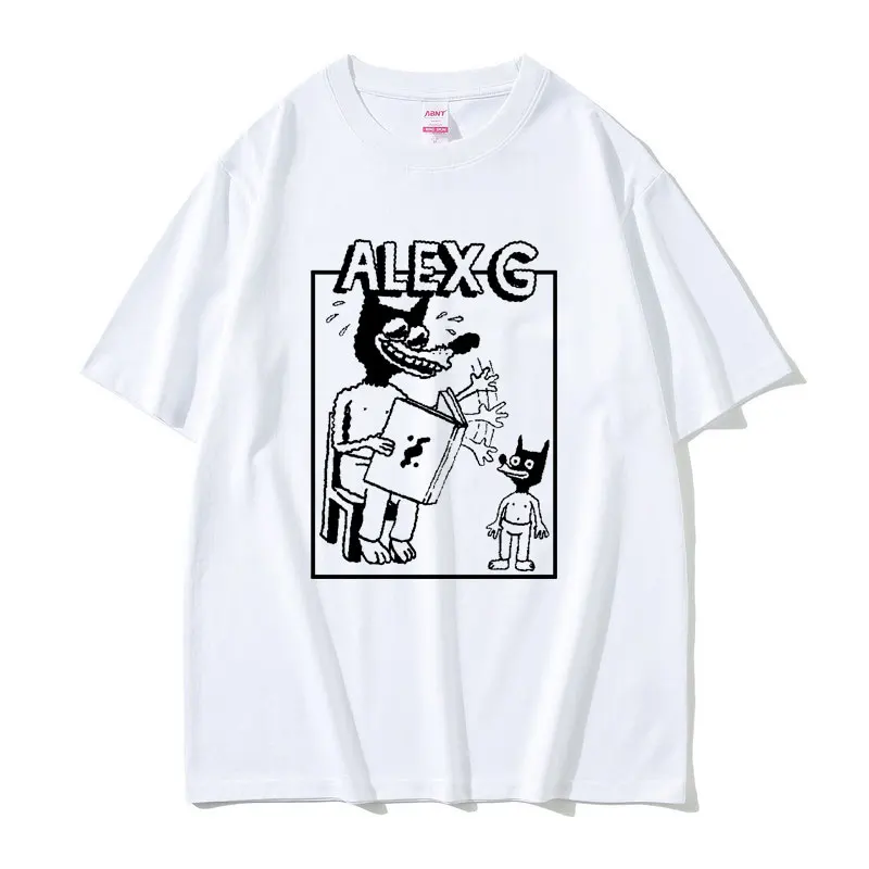 

Funny Sandy Alex G Storytelling Logo Graphic T-shirts Men Women Causal Pure Cotton Tshirt Men's Fashion Cartoon Vintage T Shirts